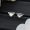 Prada Triangle Crystal Earrings In Metal Silver