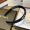 Prada Triangle Logo Headband in Velvet with Strass Black