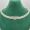 Prada Triangle Logo Necklace in Saffiano Leather White/Silver