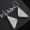 Prada Triangle Logo Pendant Earrings In Metal with Crystals Silver/White