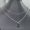 Prada Triangle Logo Pendant Two Layer Necklace in Metal Silver/Black