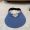Prada Triangle Logo Visor Hat in Cotton Blue