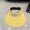Prada Triangle Logo Visor Hat in Cotton Yellow