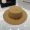 Prada Triangle Logo Wide Brim Sun Hat in Raffia Brown