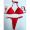 Prada Triangular Bikini Women Lycra Red