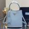 Prada 1BA212 Panier Medium Bag in Saffiano Leather Blue