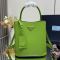 Prada 1BA212 Panier Medium Bag in Saffiano Leather Green