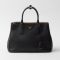 Prada 1BA274 Galleria Large Bag in Leather Black