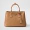 Prada 1BA274 Galleria Large Bag in Leather Brown
