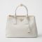 Prada 1BA274 Galleria Large Bag in Leather White
