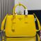 Prada 1BA274 Galleria Large Bag in Leather Yellow