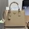 Prada 1BA274 Galleria Large Bag in Saffiano Leather Khaki