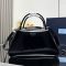 Prada 1BA365 Supernova Medium Handbag in Brushed Leather Black