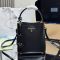 Prada 1BA373 Panier Mini Bag in Leather Black