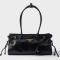 Prada 1BA426 Bonnie Medium Bag in Naplak Patent Leather Black