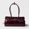 Prada 1BA426 Bonnie Medium Handbag in Leather Burgundy