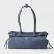 Prada 1BA426 Bonnie Medium Handbag in Nubuck Leather Blue