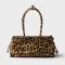 Prada 1BA426 Bonnie Medium Handbag in Printed Leather Brown/Black