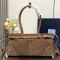 Prada 1BA426 Bonnie Medium Handbag in Suede Brown