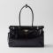 Prada 1BA433 Bonnie Large Handbag in Leather Black