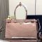 Prada 1BA433 Bonnie Large Handbag in Leather Pink