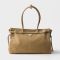 Prada 1BA433 Bonnie Large Handbag in Nubuck Leather Beige