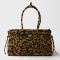 Prada 1BA433 Bonnie Large Handbag in Printed Leather Brown/Black