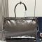 Prada 1BA439 Bonnie Extra-Large Handbag in Leather Grey