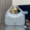 Prada 1BA451 Darling Handbag in Leather Light Blue
