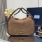 Prada 1BA451 Darling Handbag in Suede Brown