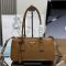 Prada 1BA457 Galleria Medium Bag in Leather Brown