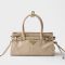 Prada 1BA486 Bonnie Mini Handbag in Leather Beige