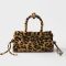 Prada 1BA486 Bonnie Mini Handbag in Printed Leather Brown/Black