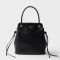 Prada 1BA496 Carry Mini Handbag in Leather Black
