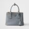 Prada 1BA896 Galleria Small Bag in Leather Blue