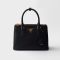 Prada 1BA896 Galleria Small Bag in Saffiano Leather Black