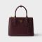 Prada 1BA896 Galleria Small Bag in Saffiano Leather Burgundy