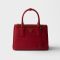 Prada 1BA896 Galleria Small Bag in Saffiano Leather Red