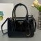 Prada 1BA906 Galleria Mini Bag in Patent Leather Black