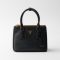 Prada 1BA906 Galleria Mini Bag in Saffiano Leather Black