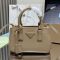 Prada 1BA916 Galleria Mini Bag in Saffiano Leather Apricot