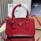Prada 1BA916 Galleria Mini Bag in Saffiano Leather Red