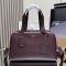 Prada 1BB148 Large Top-Handle Bag in Leather Burgundy