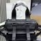 Prada 1BB161 Route Medium Top-Handle Bag in Leather Black