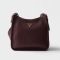 Prada 1BC073 Medium Shoulder Bag in Leather Burgundy
