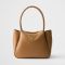 Prada 1BC145 Small Handbag in Leather Brown