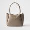 Prada 1BC145 Small Handbag in Leather Grey