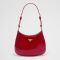 Prada 1BC169 Cleo Bag in Patent Leather Red