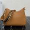Prada 1BC178 Shoulder Bag in Leather Brown