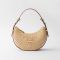 Prada 1BC194 Arque Small Shoulder Bag in Raffia Beige